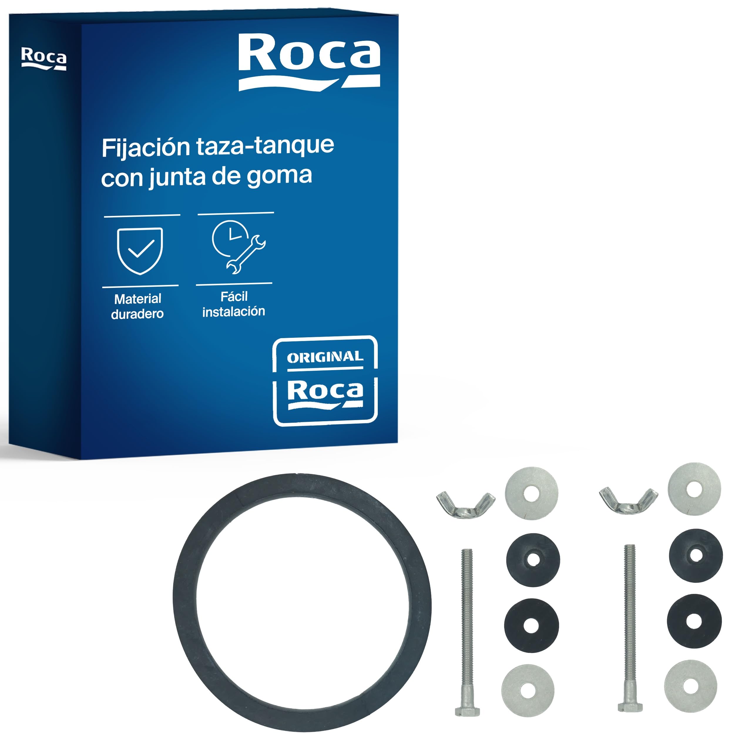 Roca AV0008000R - Fijación y junta de Plástico para taza tanque Esférico varios modelos Roca