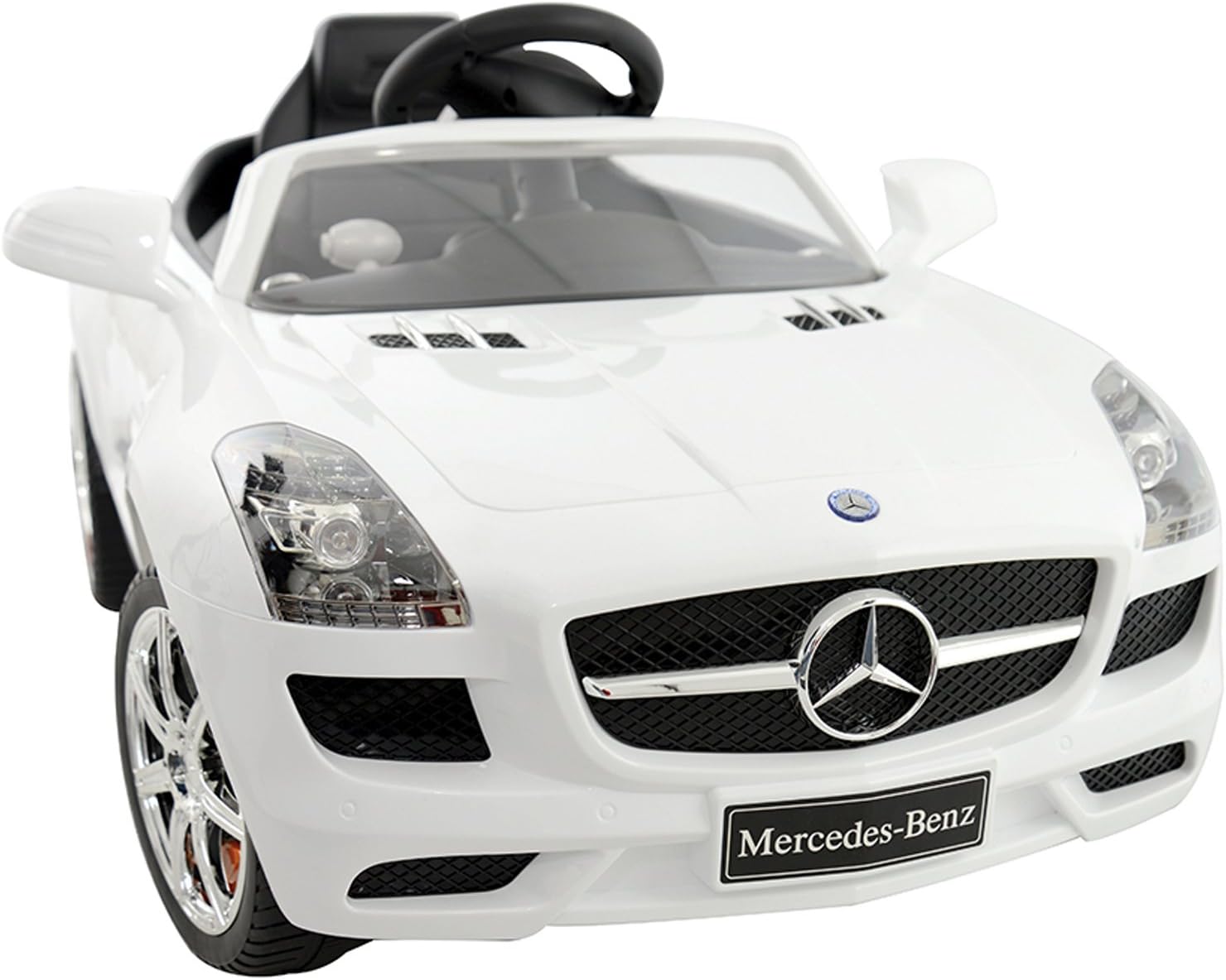 6 V Battery Powered Mercedes Ride-On (White)