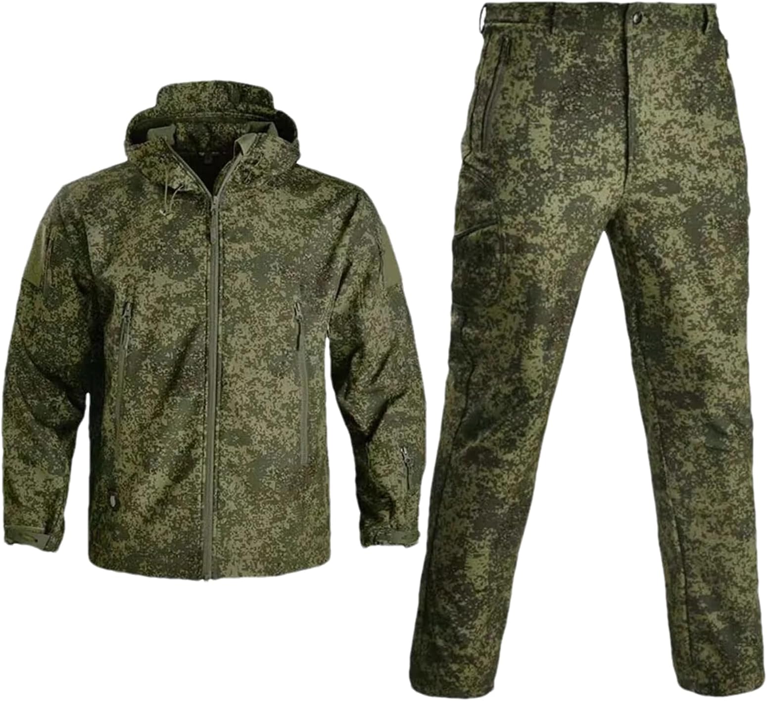 Tactical Clothing Jackets Pants Men Soft Fleece Jacket Army Windproof Hunting Suit Windbreakers Military Hiking