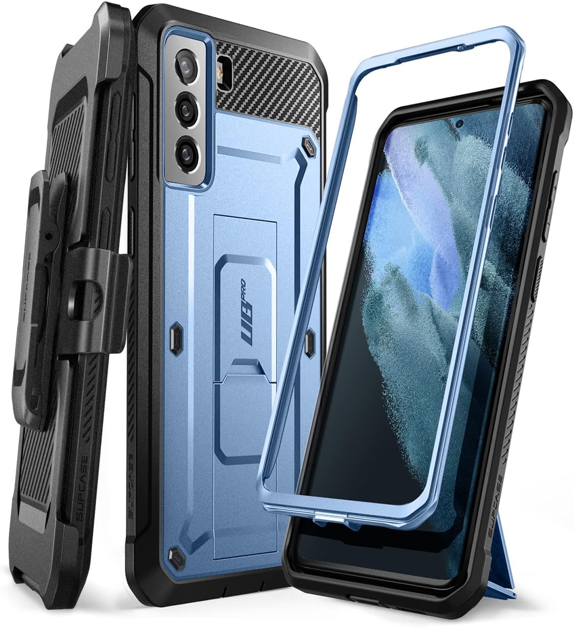 SUPCASE UBPro Series Case for Galaxy S21 + Plus 5G (2021 Release), Full-Body Dual Layer Rugged Holster & Kickstand Case Without Built-in Screen Protector (Tilt)