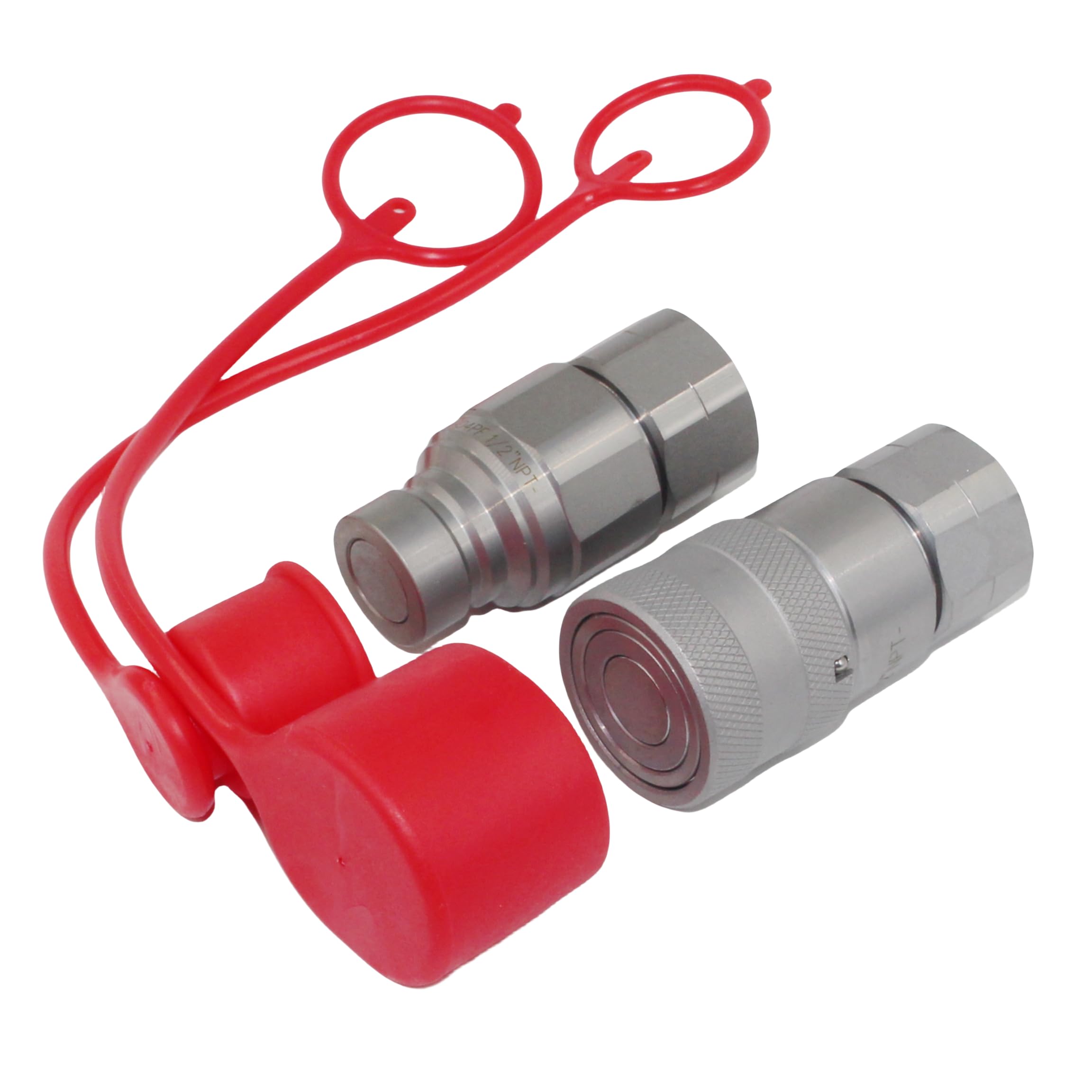 ひょ Amazon.com: 1/2'' NPT Flat Face Hydraulic Quick Connect