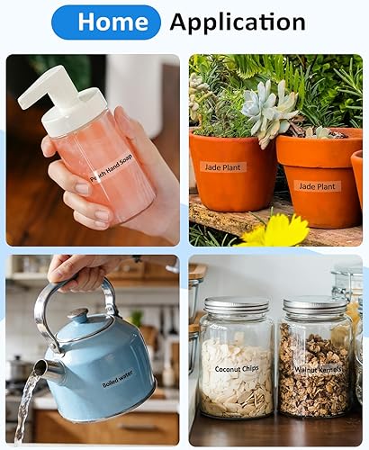 Miniatura 7 de PT-M95 - Cinta para etiquetadora de repuesto transparente para Brother M Tape MK-131 MK131 P Touch, compatible con rotuladoras Brother PT-65 PT-80