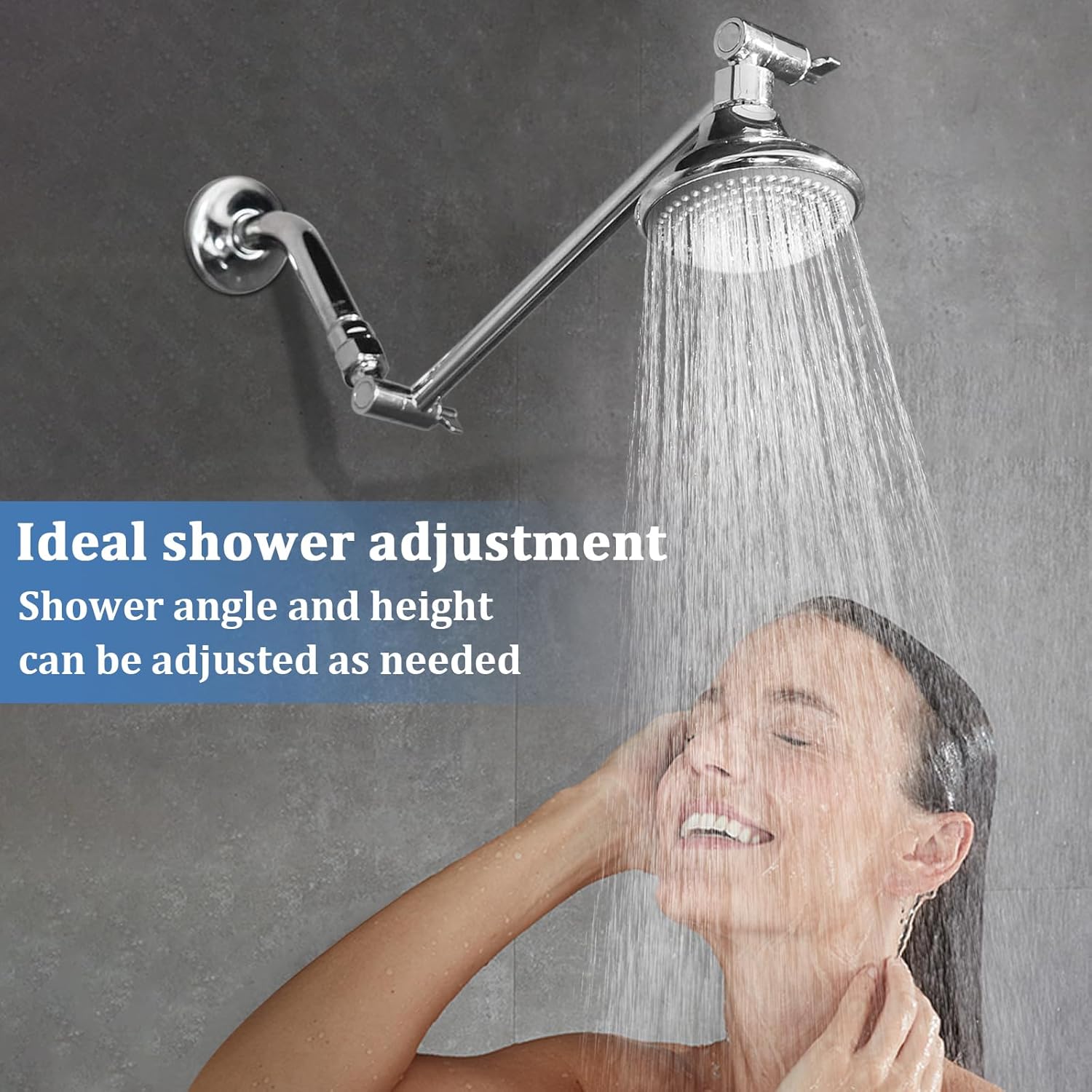 Rain Shower Head Extens 12 Inch Adjustable Rain Shower Head Extens