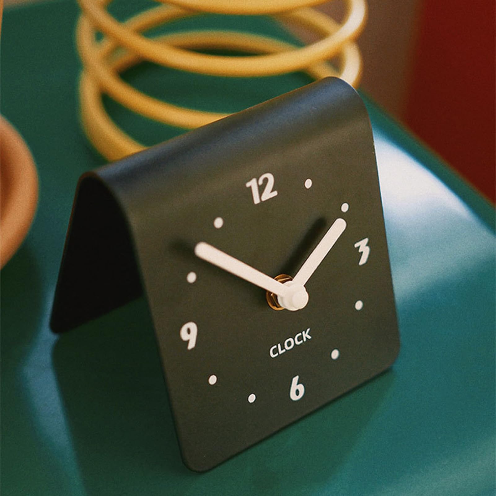 Reloj de mesa analógico silencioso moderno decorativo para sala de estar oficina dormitorio