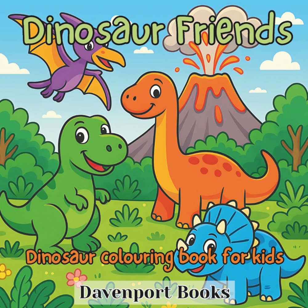 Dinosaur Friends: Fun Colouring Book for Kids