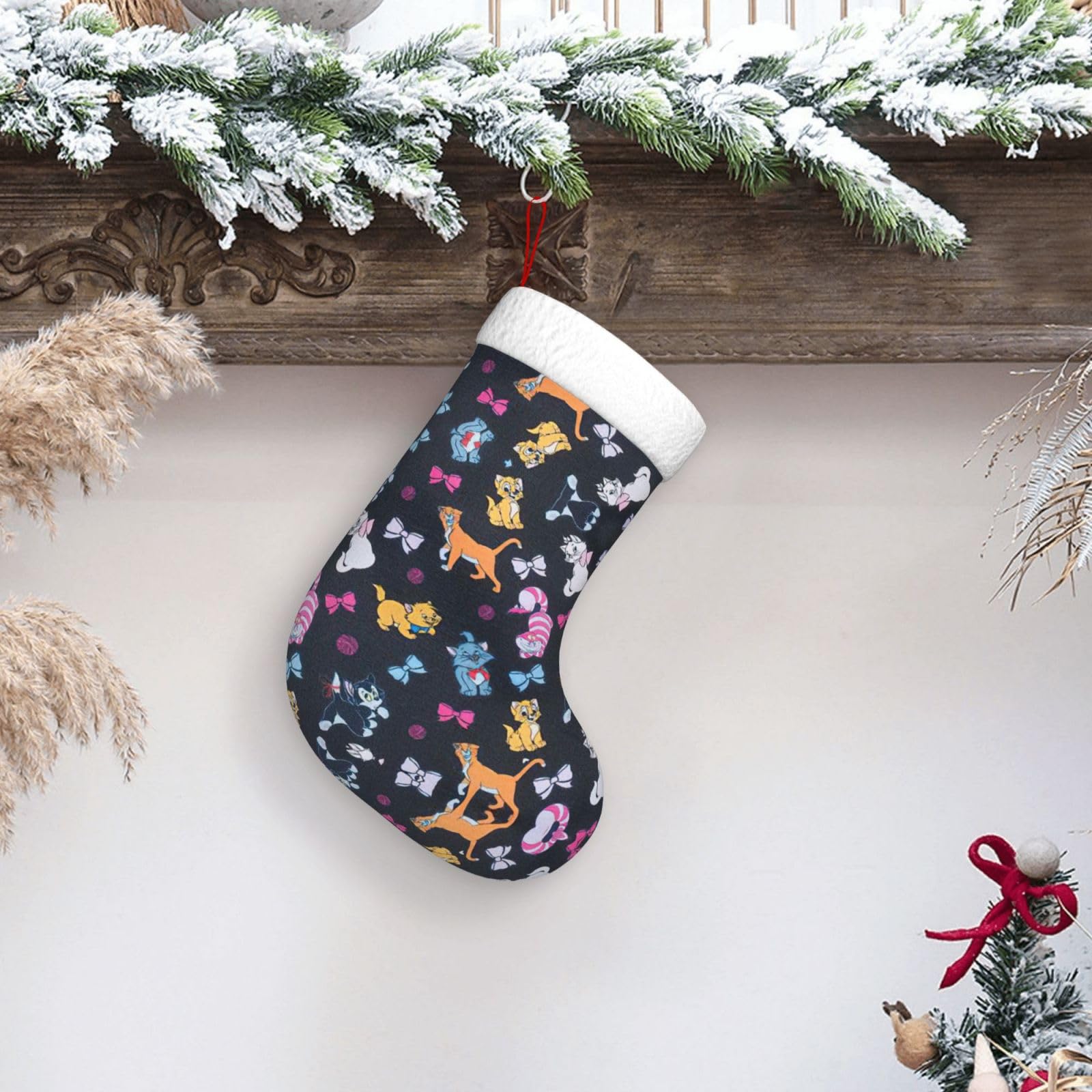 Amazon.co.jp: WURTON クリスマスストッキング カートゥーン 猫