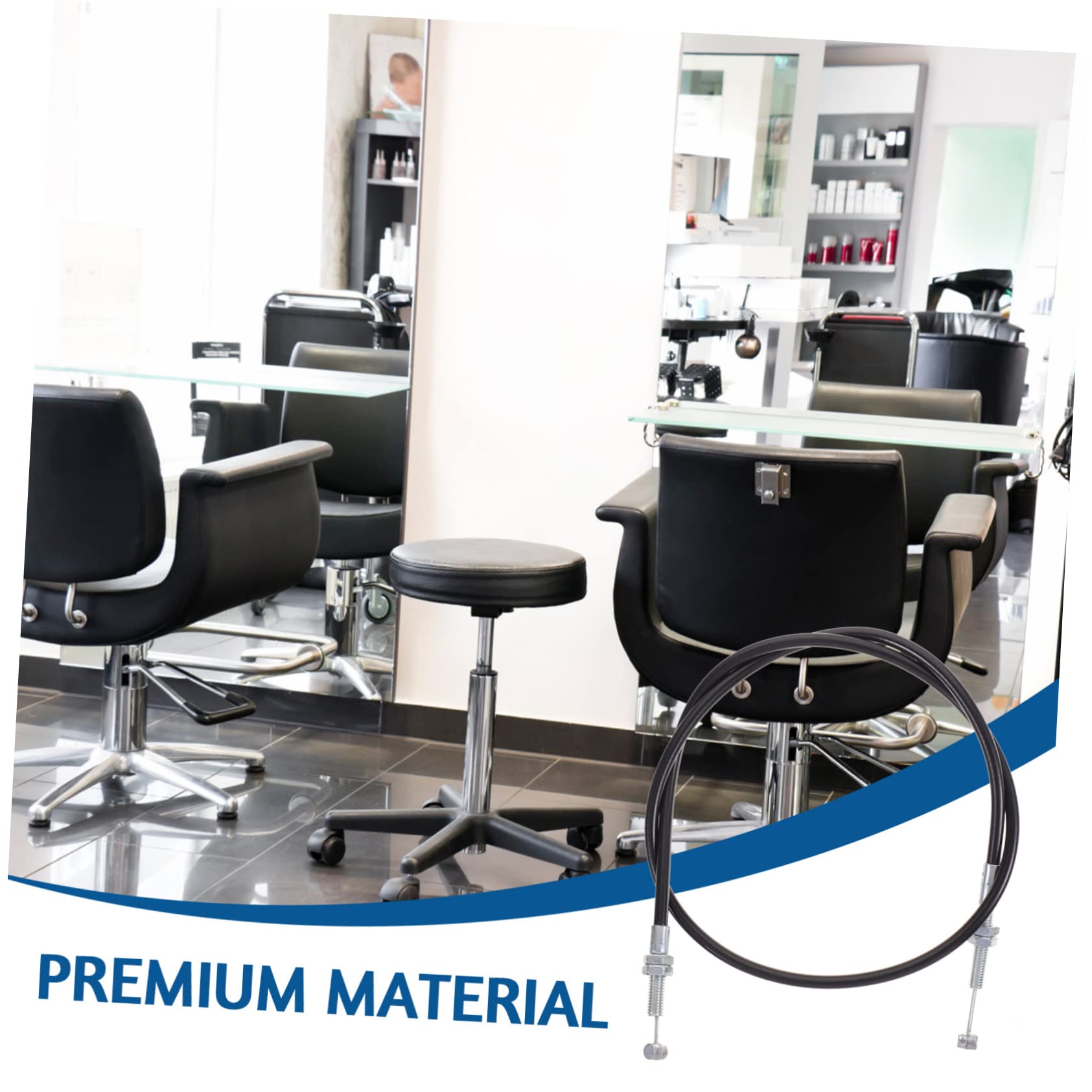 GAROZATION Hair Salon Equipment Recliner Handle Replacement Cable for Barber Chair Easy to Install