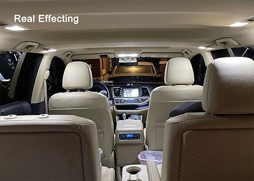 Miniatura 4 de Kit de 16 luces LED interiores Sienna blancas de 6000 K, repuesto para Toyota Sienna 2011 2012 2013 2014 2015 2016 2017 2018 2019 2020 2021, con