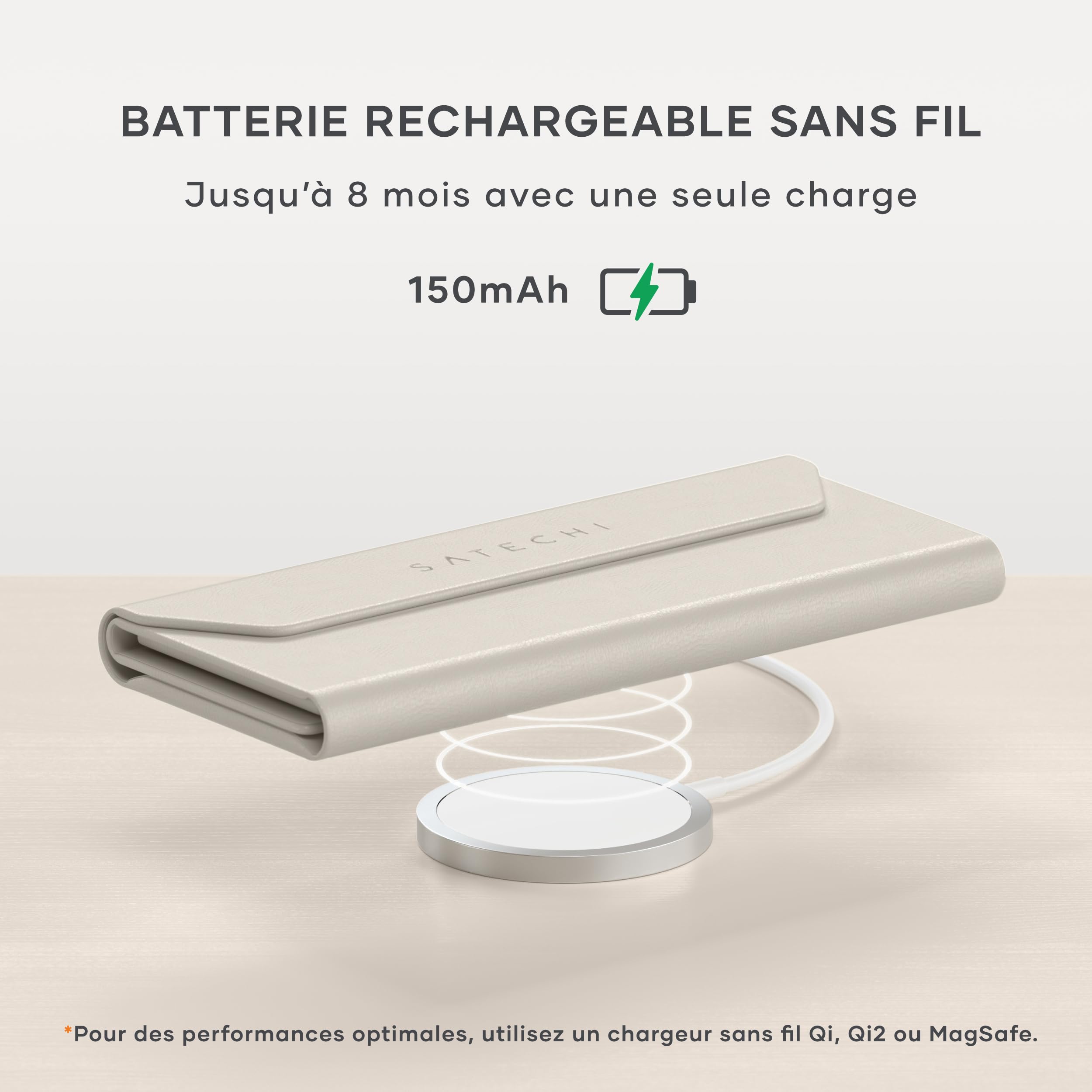 Satechi FindAll Étui Intelligent pour Lunettes Compatible Apple Find My, Pliable, Charge Sans Fil pour Lunettes XR/AR