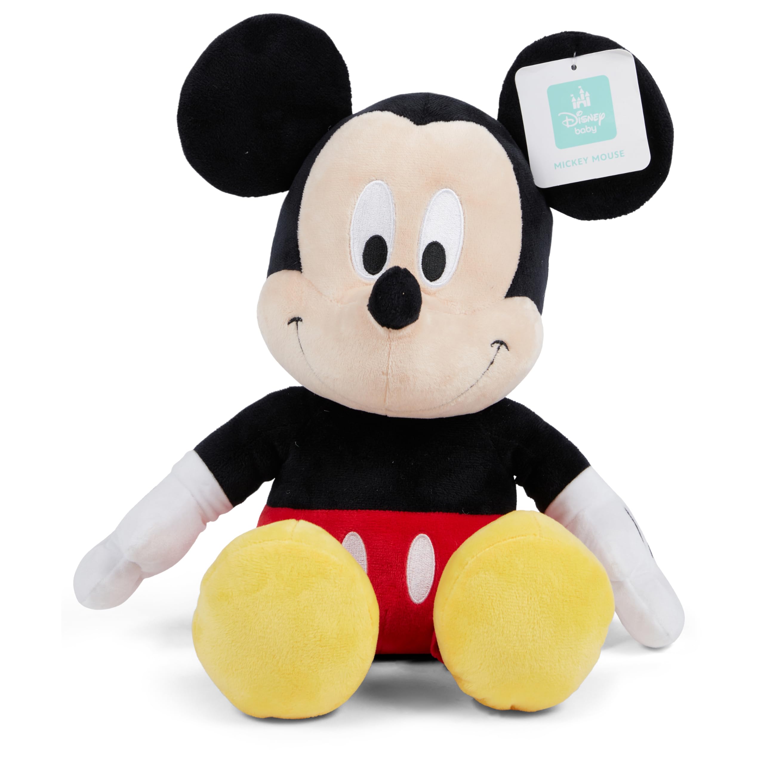 Disney - Peluche ufficiale Topolino per bambini, peluche con texture sfocata e dettagli ricamati, orecchie flessibili, peluche adatto a tutte le età misure 38,1 cm (10)