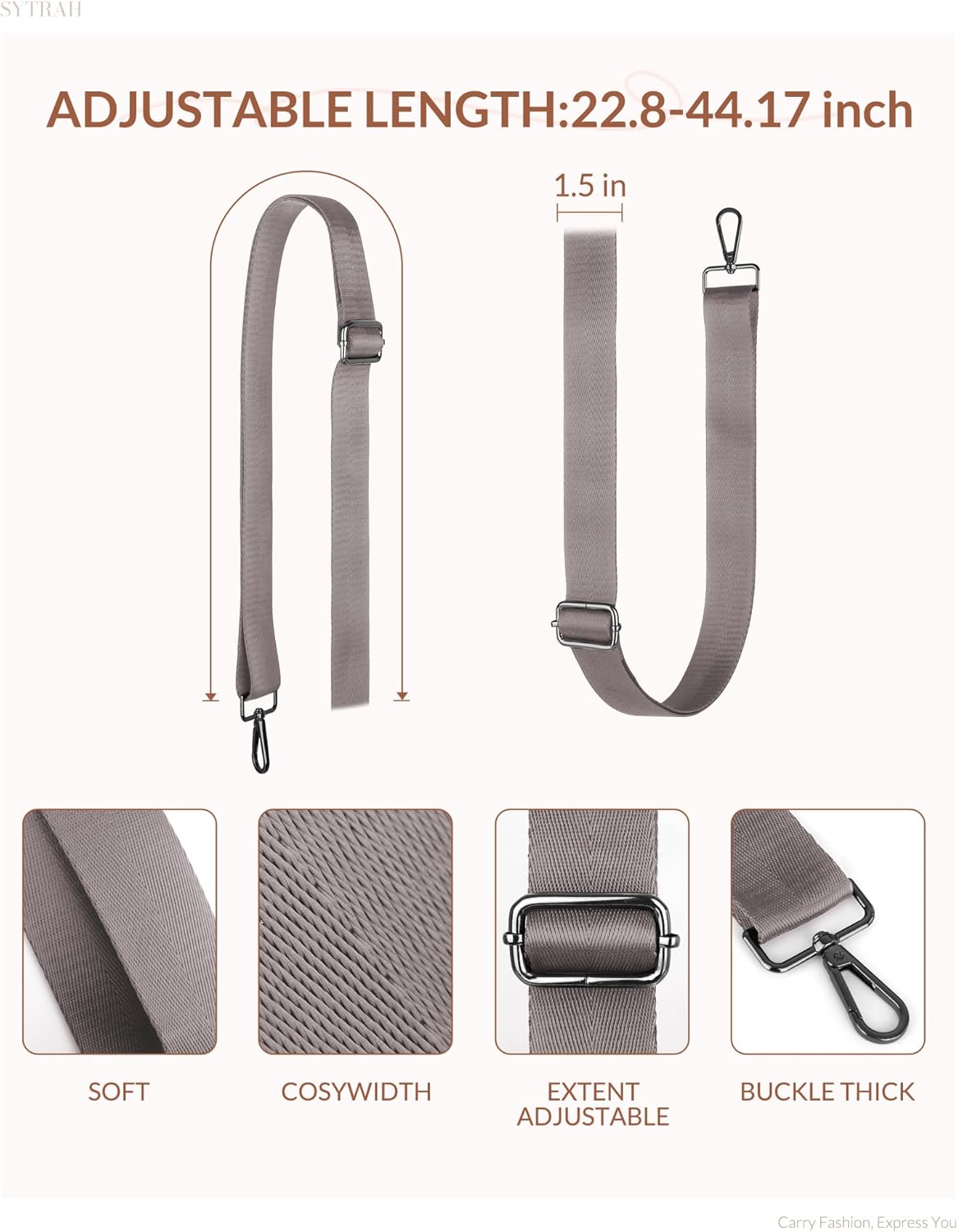 Sling Bag for Women, Crossbody Bags Purse for Women Trendy Vegan Leather Fanny Pack with Adjustable Strap - Image 9