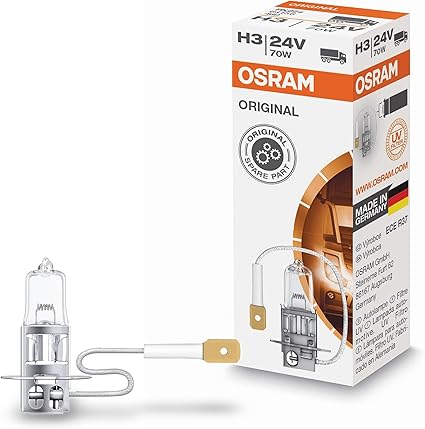 OSRAM Lámpara Halogen Original 64156 PK22s 24V 70W H3, Other