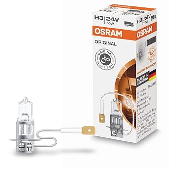 OSRAM Lámpara Halogen Original 64156 PK22s 24V 70W H3, Other