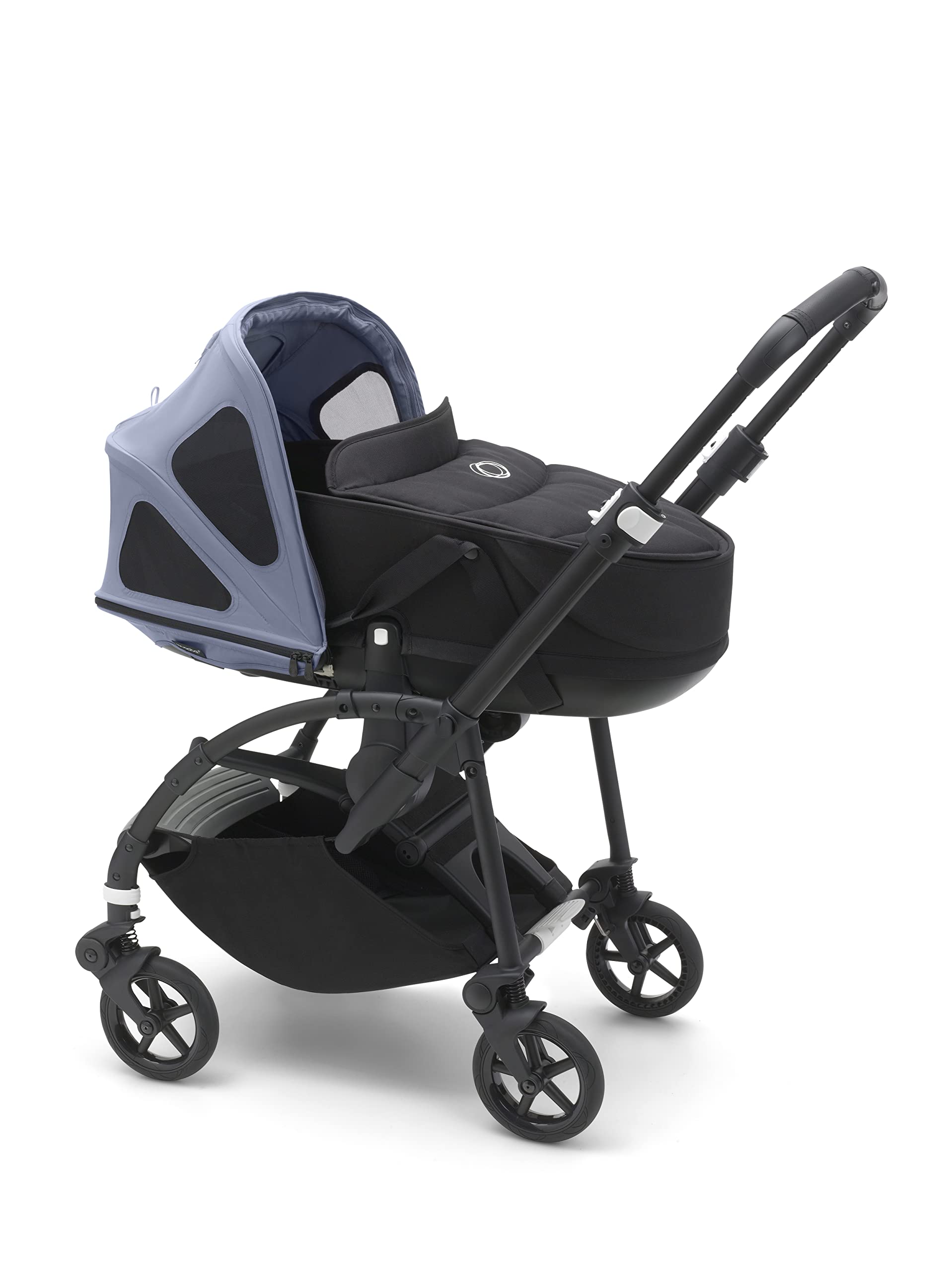 Bugaboo Bee Sonnendach mit Lüftungsfenstern, ausziehbar, wasserabweisend, kompatibel mit Bugaboo Bee Kinderwagen, Seaside Blue