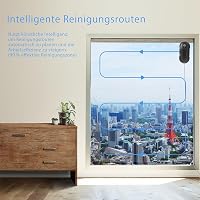 Tosima W2 Ablaktisztító Robot 3800 Pa Szívóerővel - Távirányítós, Intelligens Navigációs Rendszerrel, Automatikus Peremfelismeréssel Bel- és 4