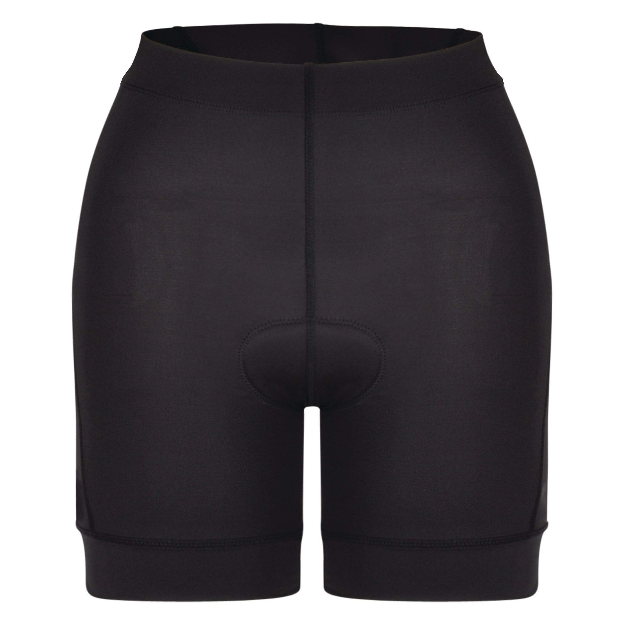 Dare 2b Womens Habit Cycling Shorts in Black | Moisture Wick Tecnhology, Quick Drying, Anti Chafing & Reflective Trims for Low Light - Ideal for Working Out, Yoga & Cycling