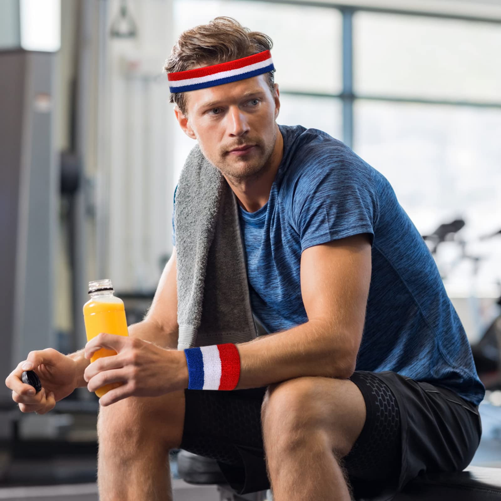 Bracelet de sport pour hommes et femmes, 1 paire, bandeau anti-transpiration pour fitness, tennis, squash, badminton, gym, basket-ball, support de poignet