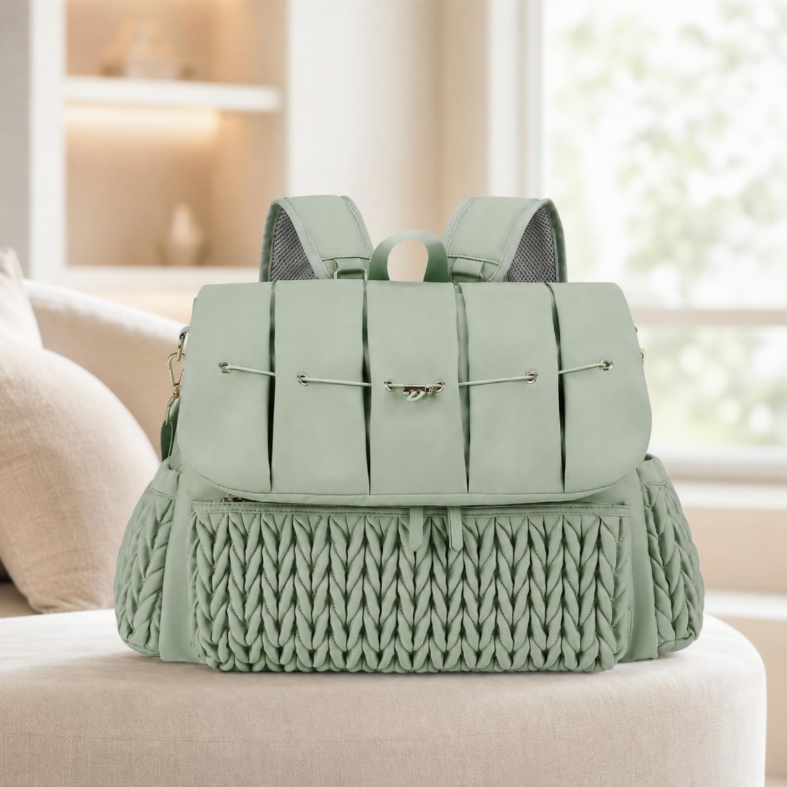 Baoblaze Mochila Pañalera Estructurada Bolso Pañales con Cambiador Cómoda para, Paseos Diarios, Viajes, Gris, Gris