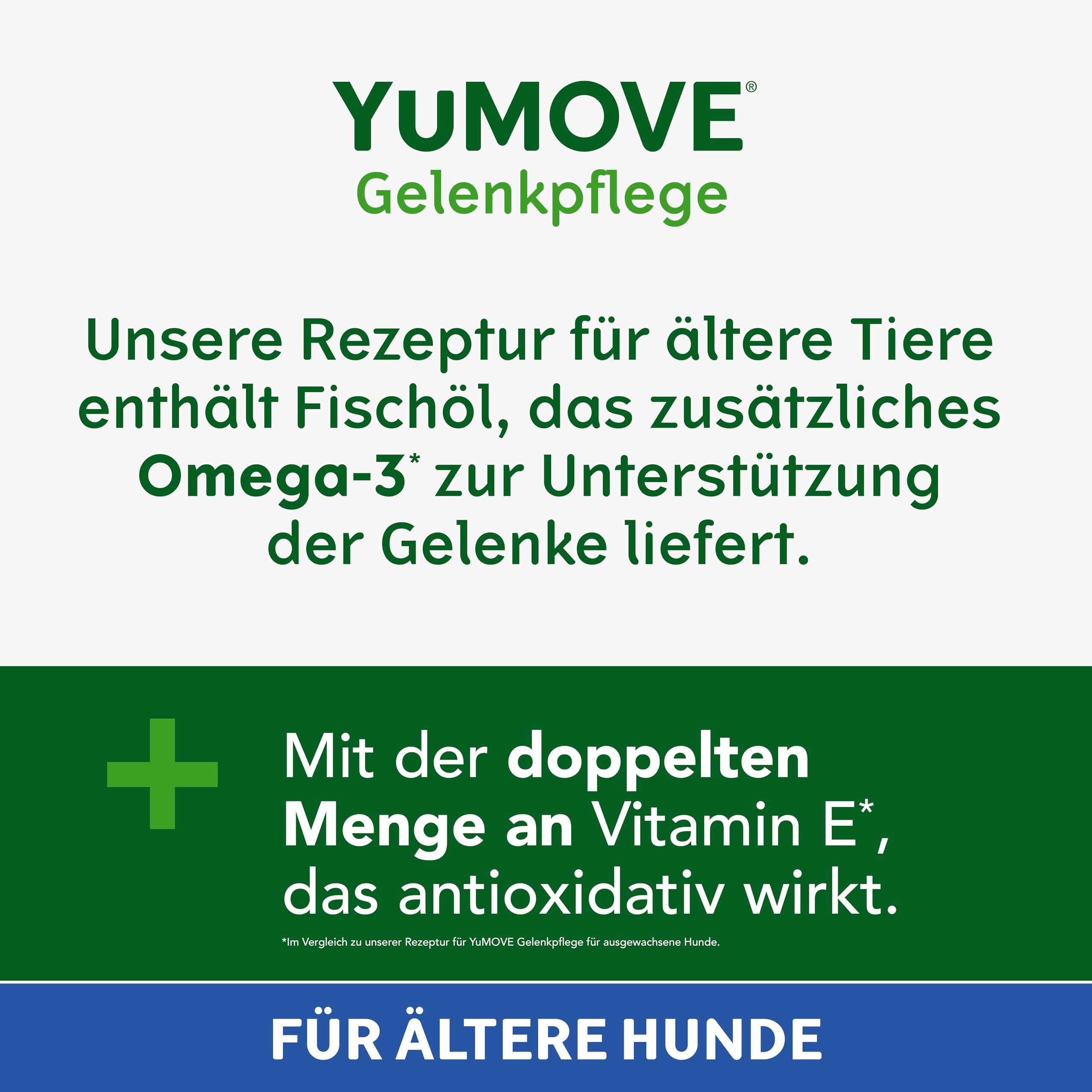 YuMOVE Gelenktabletten Hund 120 Tabletten - Gelenke & Beweglichkeit Altere Hunde 8+ Jahre - 170mg Jede Tablette Patent Angemeldet ActivEase Grünlippmuschel Hund - Mit Glucosamin, Chondoitin & Omega-3
