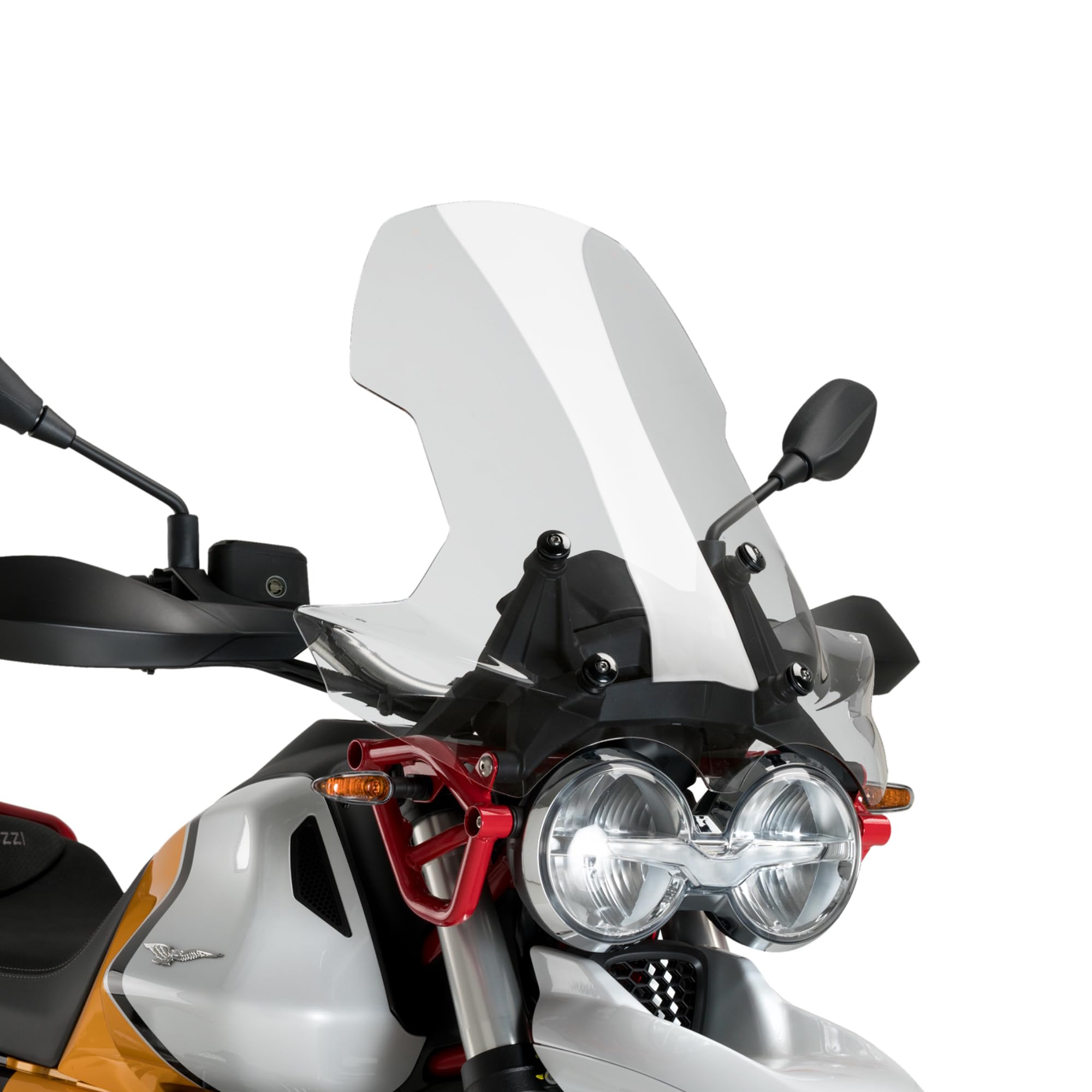 Cupolino Parabrezza Plexiglass JD9 Trasparente COMPATIBILE CON MOTO GUZZI V85 TT 2019-2024