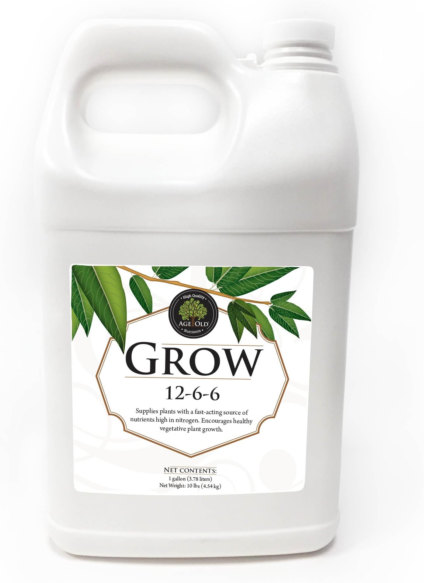 Age Old Grow Natural Based Liquid Fertilizer, 1-Gallon