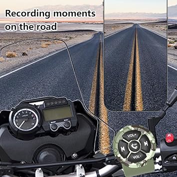 Media Button Wireless Bluetooth Remote Control, IP67 Waterproof Strap Type Phone Controller for Car Bike Motorbike Steering Wheel, Siri, Call & take photo, Compatible for iPhone and Android (Green)