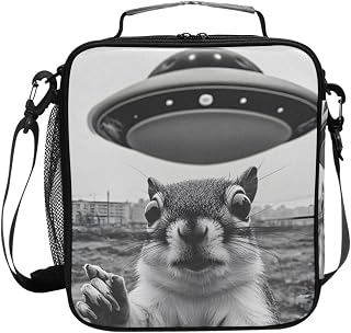 Lunch Box Squirrel Surprise Funny for Men Women Adult – Funny Cool Design Insulated Reusable Lunch Bag for Travel Work Picnic