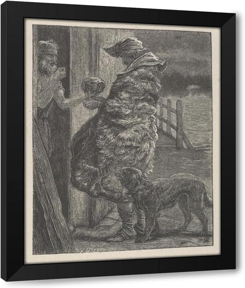 ArtDirect The Importunate Friend (1864) Custom Framed Art Print Giclee Print or Canvas Options with Various Sizes and Customization by Sir John Everett Millais