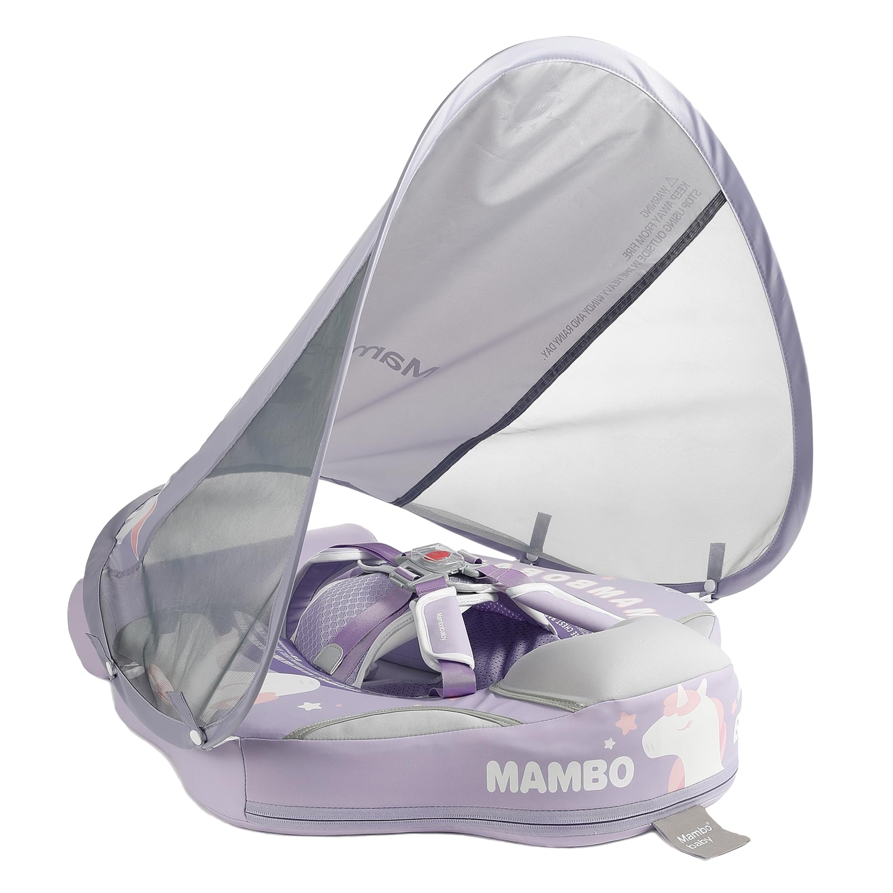 Mambobaby Float New Generation Baby Pool Float: Enhanced Safety & Portable Backpack Design - Ideal for 3-24 Months