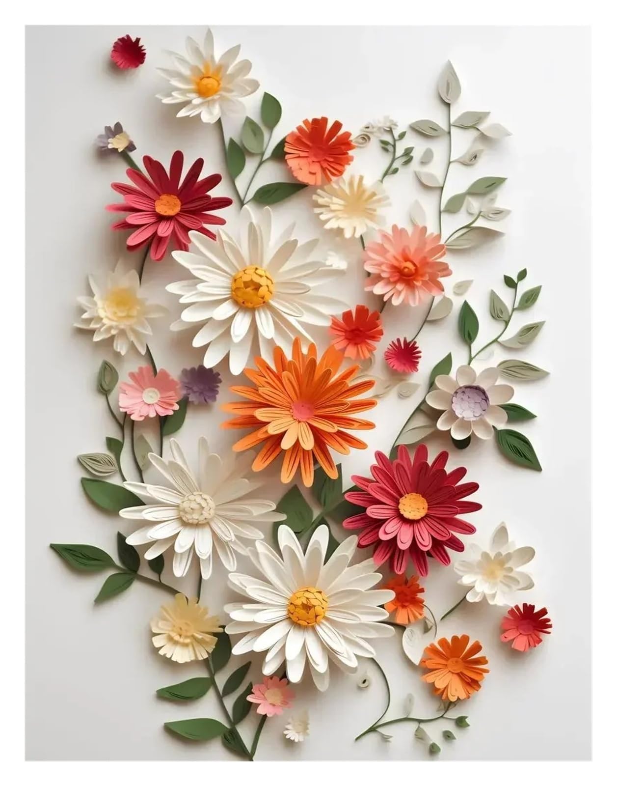 Xenite H Wall Art Canvas Prints Canvas Painting Wall Art Flower Collage Poster Prints For Gallery Aesthetic Pictures Nordic Plant Living Room Ome Decor(,40X50cm)