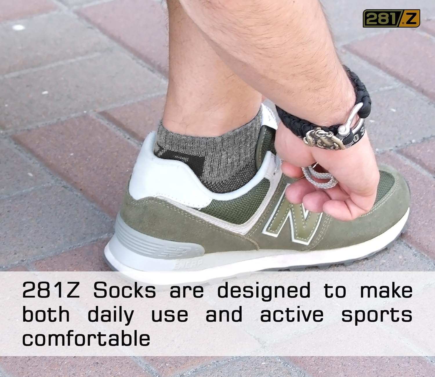 281Z Running Cushion Ankle Low Cut Socks - Cushioned Sole - Moisture Wicking - Odor Resistant