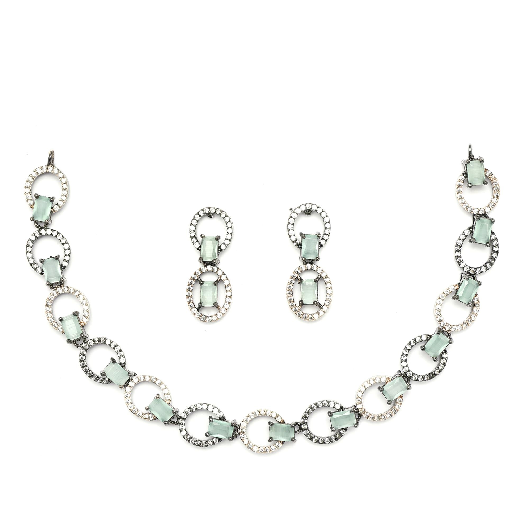 See full amazon price history chart for ZENEME Rhodium-Plated American Diamond Studded Necklace With Earrings Jewellery Set For Girls and Women One Size ZENEME Rhodium-Plated American Diamond Studded Necklace With Earrings Jewellery Set For Girls and Women One Size (B0CGRQT6VZ) Amazon Price History, Amazon Price Tracker