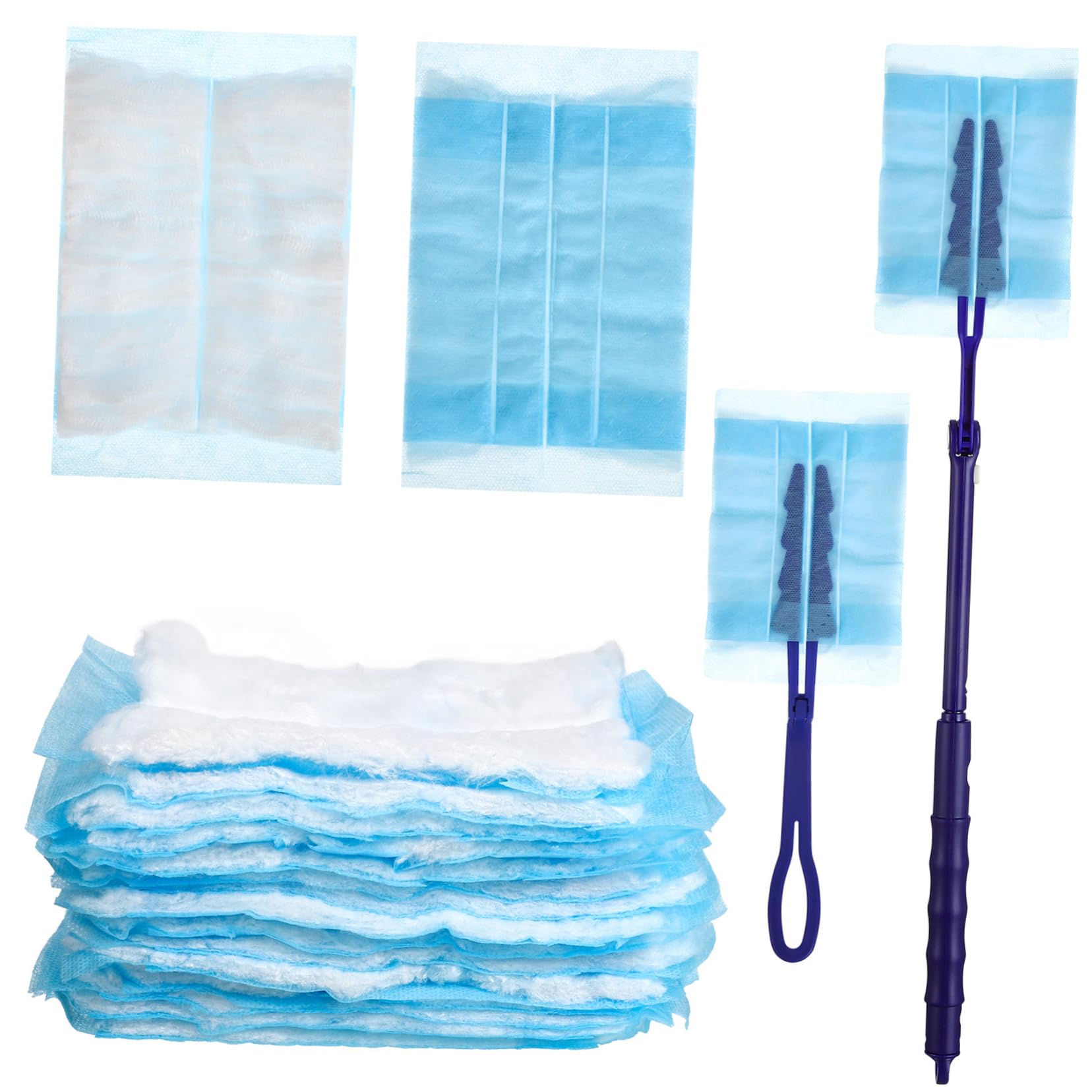 Gogogmee Car Duster for Interior Cleaning Telescopic Dust Brush Static Cling Duster Head Easy to Remove for Replacement