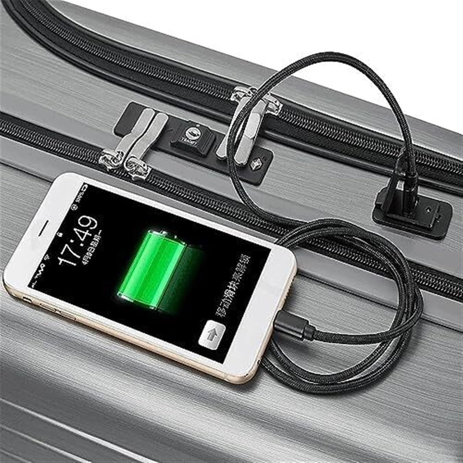 Walizki Podróżna Walizka Bagaż Walizki Bagażowe Twarde Etui Z Możliwością Ładowania Z USB. Walizka Bagażowa. Bagaż Sprawdzony Walizki Walizek Walizka Podróżna (Color : B, Size : 20inch)