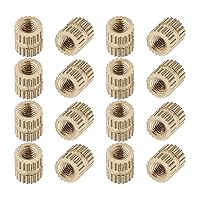 Vista 18 de Tuercas moleteadas de rosca hembra M3x3mm, 200 piezas Hx4mm OD latón roscado inserción tuercas de inserción hidráulica soldada junta junta surtido