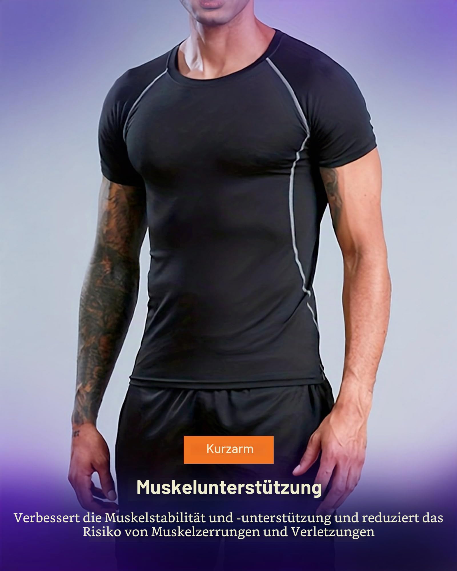 BOOMCOOL Männer Workout Kleidung Outfit Fitness Bekleidung Fitnessstudio Outdoor Laufen Kompressionshose Shirt Top Langarm Jacke 4PCS oder 5pcs