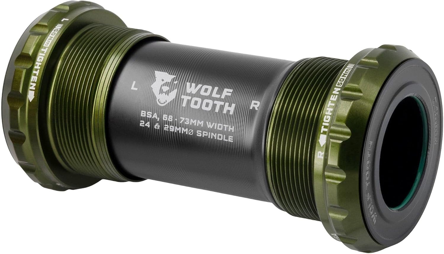 Wolf Tooth BSA Bottom Bracket 24mm / 29mm / 30mm Black, Orange, Purple, Silver, Blue, Espresso, Gold, Olive, Red