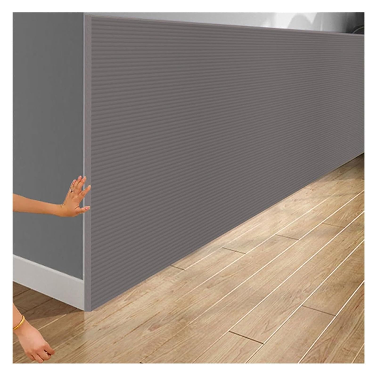 Tiras de seguridad de espuma autoadhesivas a prueba de pared para seguridad infantil, 30 cm de ancho, color gris
