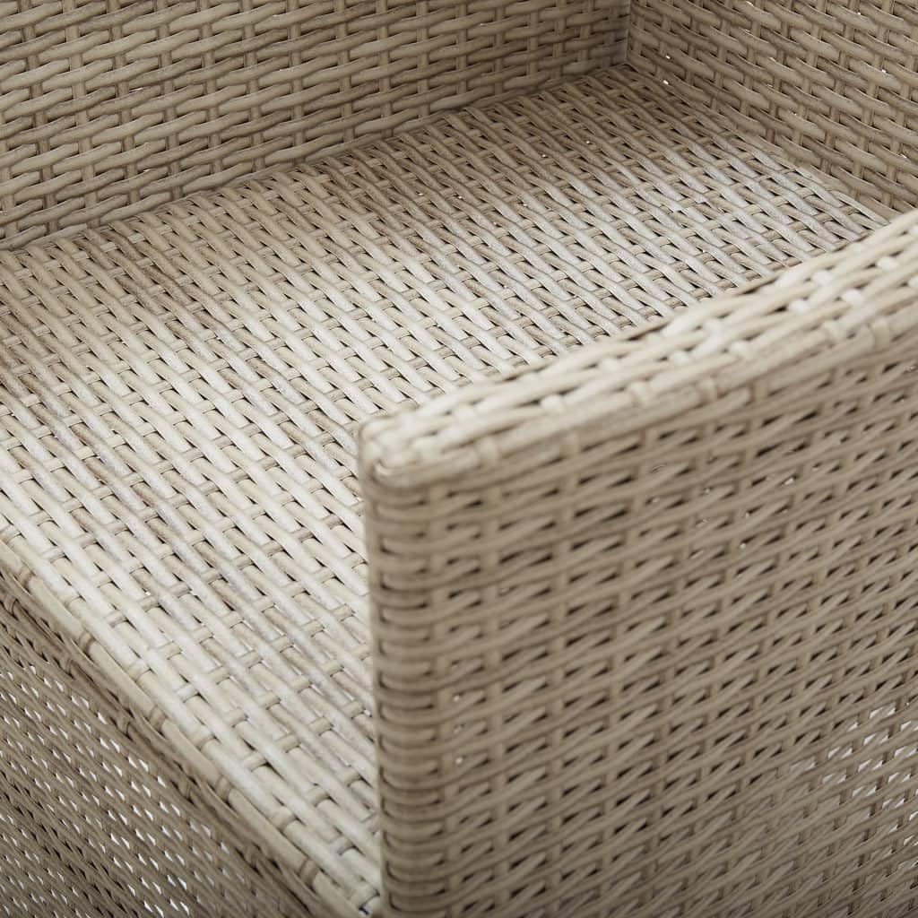 Close-up of the beige seat cushion on the chair