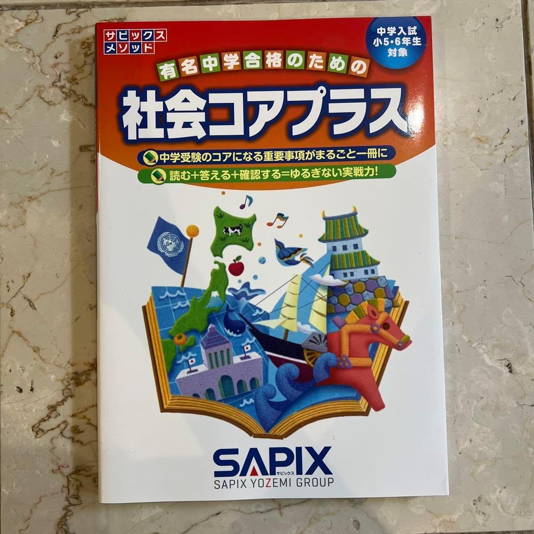 ㉔み サピックス SAPIX 社会全般 フルセット 苦手科目克服 重要教材