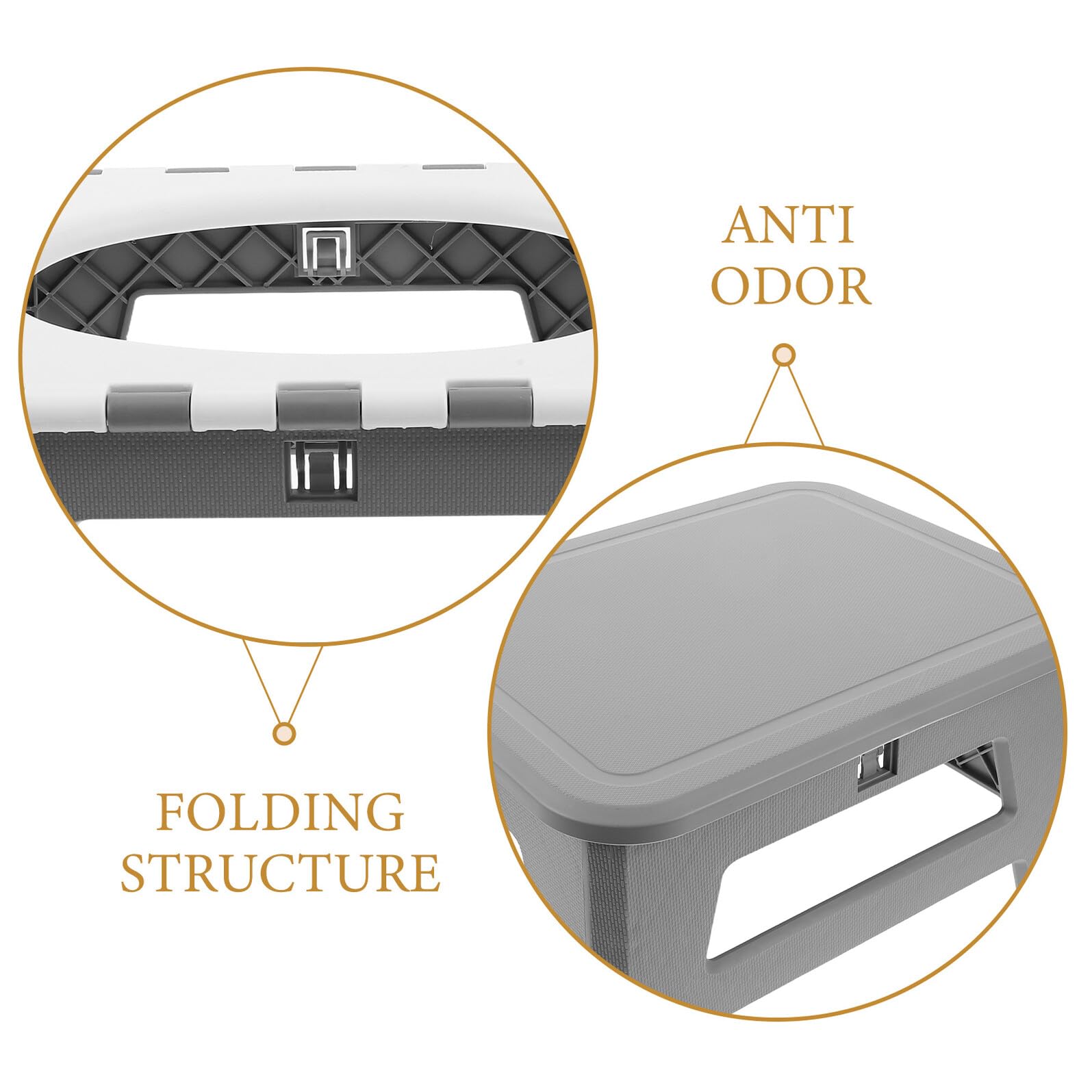 ibasenice Inodoro Portátil Plegable para Camping y Viajes por Carretera Asiento Compacto y Resistente Diseño Sellado Antiolores para Adultos y Emergencias al Aire