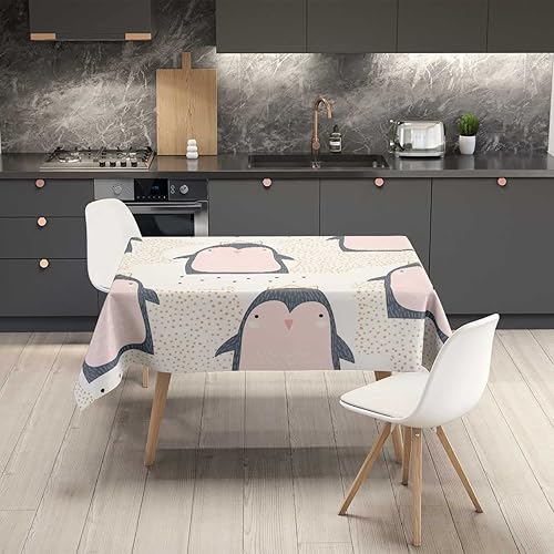 Miniatura 7 de Mantel rectangular con diseño de lunares geométricos grises para mesa, rectangular, resistente a las arrugas, 30 x 30 pulgadas