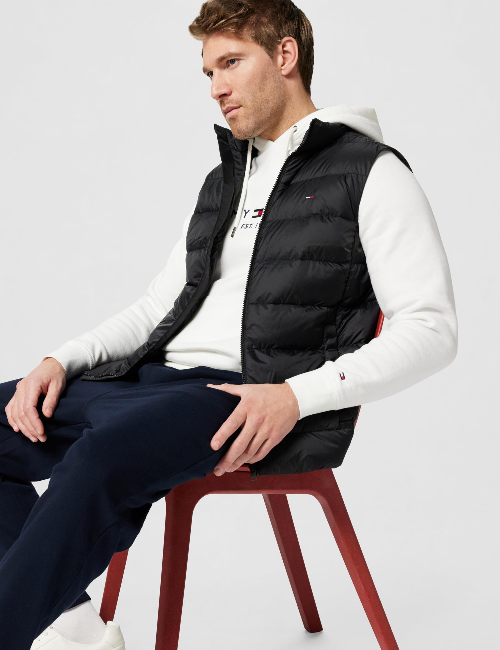 Tommy Jeans Chaleco Hombre Down ligero