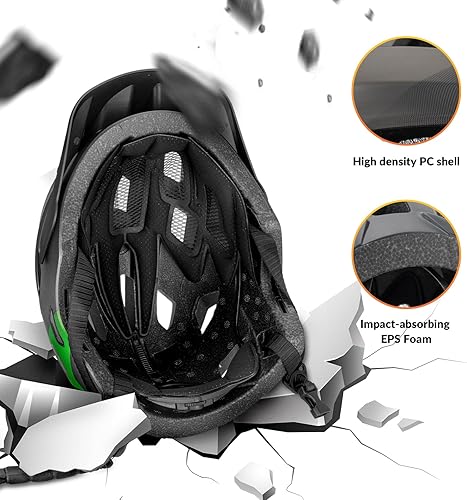 Miniatura 3 de ROCKBROS Casco de bicicleta para niños, ajustable, desmontable, de cara completa, casco de bicicleta para niños, bicicleta, monopatín, scooter,