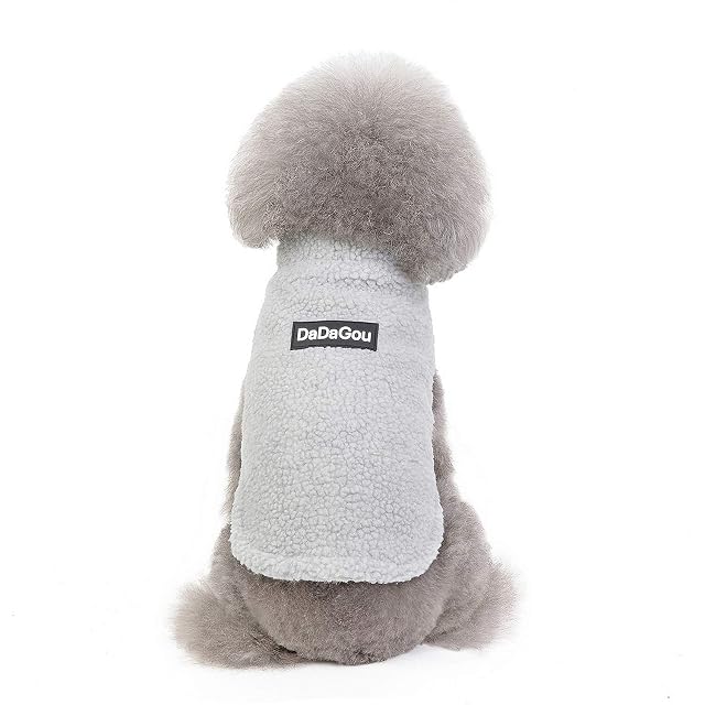 Foto 6 de 7 de smalllee_lucky_store - Chaleco de forro polar suave para mascotas, abrigo de invierno para perros pequeños…