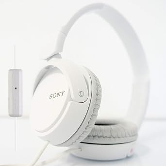 NY Over Ear Best Stereo Extra Bass Portable Headphones Headset for Apple iPhone iPod/Samsung Galaxy / mp3 Player / 3.5mm Jack Plug Cell Phone with Mic (Snow White) ...