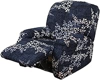 Vista 24 de Eco-Ancheng - Juego de fundas protectoras para sillón reclinable, 4 piezas protectoras antideslizantes, con bolsillos de almacenamiento, protector