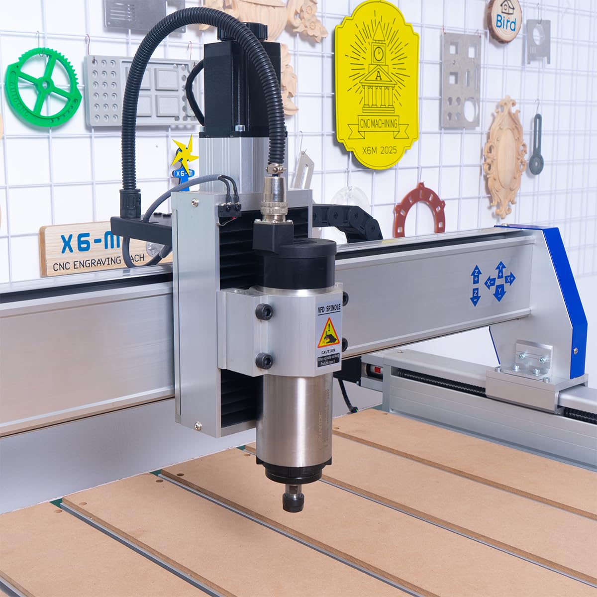 YOOCNC más pecise SYC9090 - Enrutador cnc con husillo de 2200 W para carpintería CNC máquina de grabado CNC/grabador cnc tallado y máquina de perforación para metal
