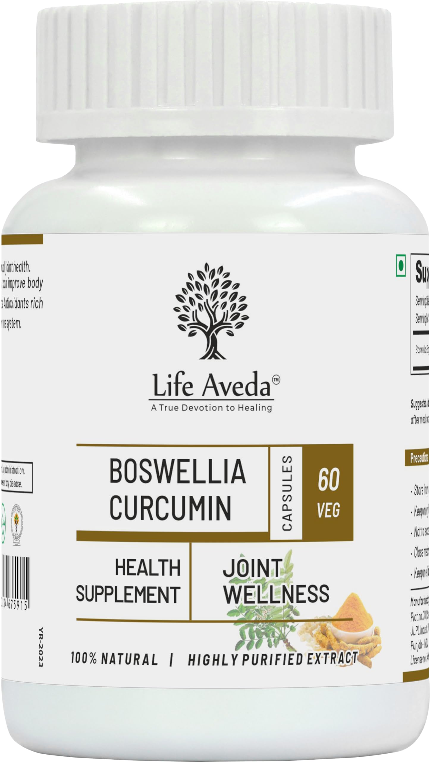 Life Aveda Boswellia Curcumin - 60 Capsules (B09QCFWCLK) Amazon Price History, Amazon Price Tracker