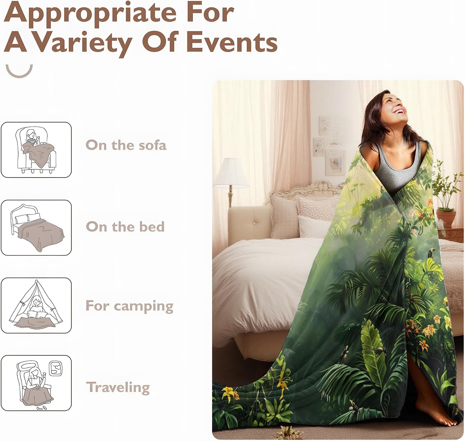 Guitar Throw Blanket Soft Cozy Lightweight Flannel Blankets with Colorful Electric Musical Instrument Printed for Music Lovers Musician Bedroom Dorm Office Decor Gifts 50x60 Inch - Image 5